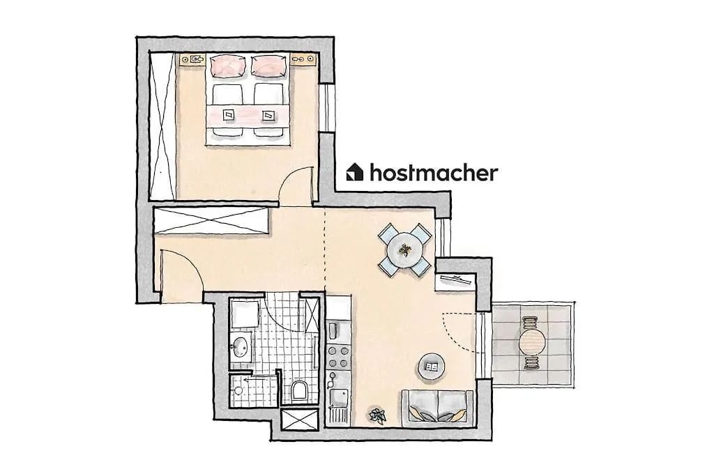 Elegant 1Br Flat With Balcony By Hm Apartment Vienna